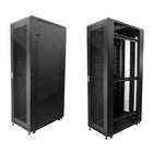 StarTech 42U Server Rack Cabinet, 36", Deep Enclosure (RK4236BKB)-Preinstalled casters and levelling feet provide easy maneuverability