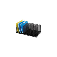 Safco Vertical Mesh Desk Organizer, 8 Compartments-This mesh desk organizer helps you manage papers, folders and small binders while also keeping them accessible on the work surface