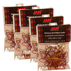 JAM Paper Butterfly Paper Clips, Assorted Paperclips, 5 Pack (2210016349g)-Assorted