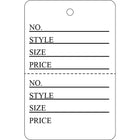 Wamaco Retail Tag "AS" Perforated with String, 1-5/8"W x 2-1/2"H, 1000 Pack-Use for inventory decription and pricing
