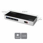 StarTech DK30A2DH Dual-4K Monitor Docking Station - Dual HDMI, Dual DP, or HDMI & DP 60Hz - USB-C/USB 3.0-Connect your Windows laptop to dual-4K 60Hz monitors (2x DisplayPort, 2x HDMI, HDMI + DP)