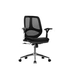 Nicer Furniture Task Office Chair Without Headrest-Pneumatic height adjustment with gas lift mechanism.