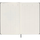Moleskine Undated Weekly Planner - 12 Month - Large - Black - Hard Cover - 5" x 8.25"-Stickers to customize your plans, including year stickers for the spine and month stickers for the dividers