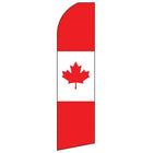Swooper Message Banner Kit With Pole & Ground Spike, Canada-Banner is approximately 32" wide and 132" tall, however once fully assembled, pole reaches 16' above ground!