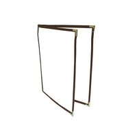 Futech 4-View Menu Holder BUR 8-1/2"W x 11"H, Burgundy, 10 Pack-Pocket size: 8-1/2"W X 11"H