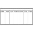 Wall Pops Dry Erase Weekly Planner-Weekly Planner - White