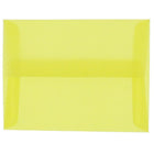 JAM Paper A2 Invitation Envelopes, 4.38 x 5.75, Yellow Translucent Vellum, 100 Pack (PACV606g)-Primary yellow