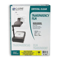 C-Line Laser Printer/Plain Paper Copier Film, Clear, 50 Pack-Create crystal clear and colored overhead transparencies with ease