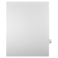 Mark Maker Legal Tabs - Letter Size - White - 1/25th cut - 25 tabs per package - 5 packages Pack - Number 44-White Single Tabs