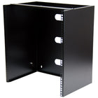 StarTech Wall-Mount Bracket for Shallow Rack-Mount Equipment, Solid Steel, 12U (WALLMNT12)-Improve efficiency in your office or server room by mounting shallow equipment to the wall