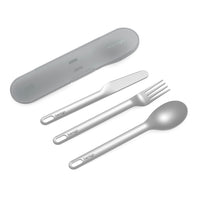 Bentgo Stainless Steel Utensil Set with Gray Case-Food Safe Materials: Premium stainless steel utensils will never rust and the convenient carrying case is non-toxic and BPA-free