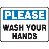 Safety Signs and Identification, Housekeeping, Plastic, 90D-Style - 90D