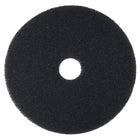 3M 17" Round Stripper Pad 7200 - Black - 5 Pack-Made of nylon and polyester fibres in an open textured non-woven construction