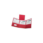 Oxford Letter-Size 3-Pocket Tri-Fold Pocket Folders, 20 Pack, Red-Three pockets help keep documents organized