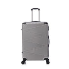 TOSCANO INTRECCIARE 20" Hardside Carry On Luggage - Grey-Designed in Italy