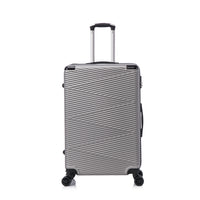 TOSCANO INTRECCIARE 20" Hardside Carry On Luggage - Grey-Designed in Italy
