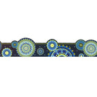 Eureka Extra Wide Deco Trim, Blue Harmony-Mandala, 72 Pack-Classroom Decoration