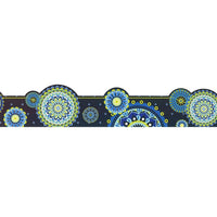 Eureka Extra Wide Deco Trim, Blue Harmony-Mandala, 72 Pack-Classroom Decoration