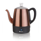 Euro Cuisine 4 Cup Electric Coffee Percolator - Copper (PER04)-Keep warm function