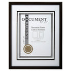 Office Works Document Frame, Black Wood, 12 Pieces-Measurement: each picture frame measures 8.5" x 11 in dimensions and will perfectly hold any document or certificate