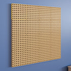 Flash Furniture Bright Beginnings Multipurpose Modular STEAM Wall Peg System Panel - 31.5"L x 31.5"H-Sturdy Plastic Construction in a Natural Finish
