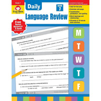 Evan-Moor Daily Language Review Teacher's Edition Book, Grade 7 (EMC2797)-Ages 12 - 13 and grades 7th