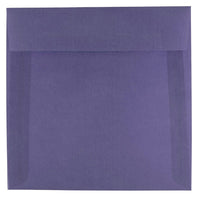JAM Paper 6.5 x 6.5 Square Envelopes, Wisteria Purple Translucent Vellum, 100 Pack (1592113g)-Wisteria purple