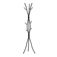 Monarch Specialties 2062 Coat Rack - Hammered Black Metal-Coat Rack