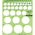 Staedtler-Mars Combo Circle Stencil Template-Quickly and precisely execute your design with these convenient templates