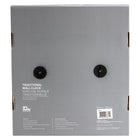 Gry Mattr 12" Round Contemporary Silent Ticking Clock - Black Frame-1 AA battery required (not included)
