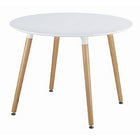 Nicer Furniture Wooden Dining Table - 40" White-Modern Dining Table