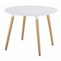 Nicer Furniture Wooden Dining Table - 40" White-Modern Dining Table