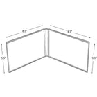 Azar Displays Dual Frame Sign Holders, 10 Pack (107704)-Dual Frame Sign Holders
