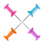 JAM Paper Push Pins, Assorted Jar of Pushpins, 150 Pack (22433543B)-These push pins feature an easy to grasp plastic tip and come in a variety of Colours.
