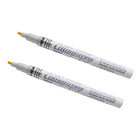 Marvy Uchida Calligraphy Opaque Paint Markers - Silver - 2 Pack-Marker Tip: Calligraphy Point