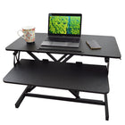 Ezywork 32" Wide Sit Stand Desk Converter 32B-Weight Capacity: 33 lbs
