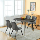 FurnitureR Brown Dining Chair, Set of 2, Charlton Vintage A-Brown Fabric