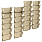 Storex Wall Files - Letter Size - Smoke - 24 Pack - 4 Sets of 6-Holds letter size documents and folders