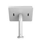 CTA Digital Paragon Curved Neck Enclosure for 10.2" iPad Gen 5 - 7, Air 1 - 3 Gen, 9.7", 10.5" and 11" Pro - White-Mounts to table, desk, or counter top with included hardware
