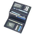 Roots Ladies Large Clutch Wallet with Removable Checkbook - Navy-8