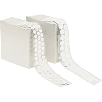 Aplix Fastener Peel & Stick Hook Dots Fastener. 1/2" Diameter, White, 3 Pack (OC471)-Adhesive Backed Dots - Hook White