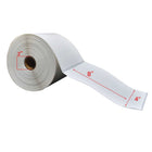 Premium Tape 4" x 8" (102 mm x 203 mm) Direct Thermal Labels - 3" (76 mm) Core - 4 Rolls-White