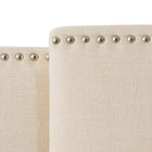 CorLiving 3-in-1 Expandable Panel Headboard, Cream Padded Fabric (BBT-970-A)-Upholstered in cream fabric