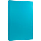 JAM Paper 8 1/2 x 14 Legal Size Recycled Cardstock, Brite Hue Blue, 50 Pack-Weight: 65lb