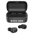 Wicked Audio Torc True Wireless Earbud with Powerbank Charging Case - Black-Bluetooth 5.0, 32FT / 10M