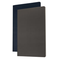 Gry Mattr Softcover Stone Paper Journal - A5 Format - 48 Pages - Grey/Navy - 2 Pack-48 Lined Pages