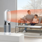 Dyson Pure Hot + Cool Link Air Purifier Heater & Fan, White/Silver-Intelligent Reporting: automatically senses, captures and projects then reports to your Dyson Link app