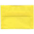 JAM Paper 4bar A1 Envelopes, 3.63 x 5 1/8, Yellow Translucent Vellum, 250 Pack (1591616H)-Primary yellow translucent envelope