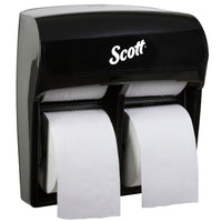 Scott Pro High Capacity Single Roll Bath Tissue Dispenser (44518) - Black-Standard toilet paper dispenser 