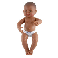Miniland Educational Anatomically Correct Newborn Doll, Hispanic Boy, 15-3/4" (MLE31007)-Ages: 0 - 6 years